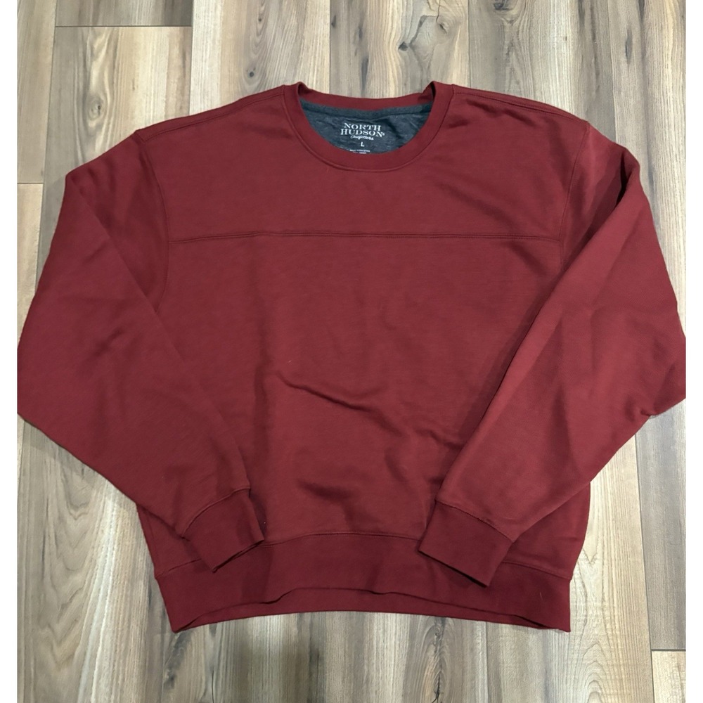 North Hudson Outfitters Crewneck Sweatshirt Sz Large Men's‎ Red